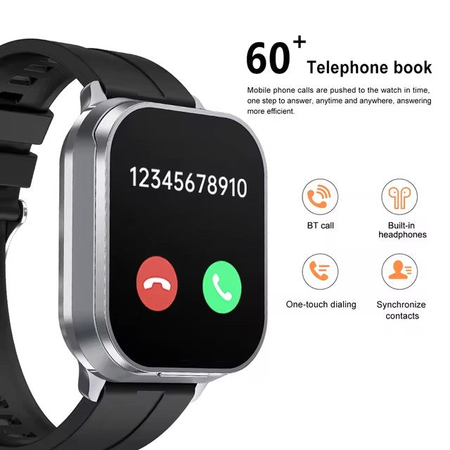 NEW 2- IN - 1 SMART WATCH WITH WIRELESS EARBUDS