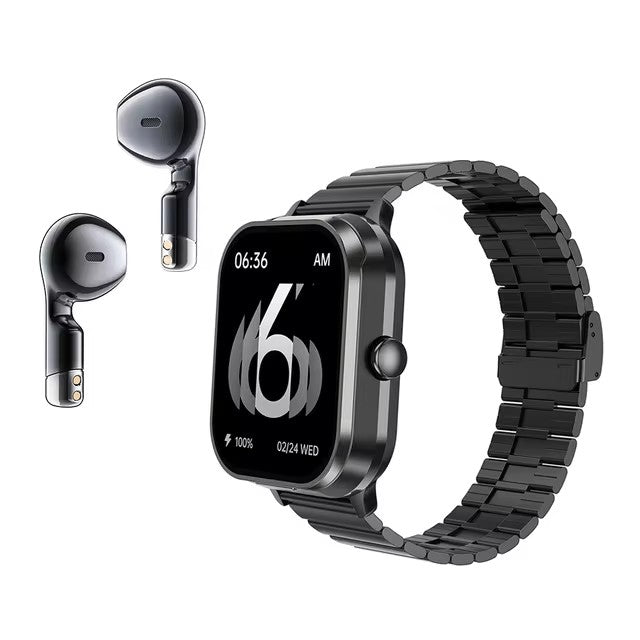 NEW 2- IN - 1 SMART WATCH WITH WIRELESS EARBUDS